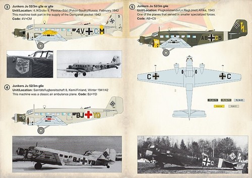 Calcomanía impresa escala 72-299 para avión 1:72 Junkers Ju 52 parte3 calcomanías tobogán acuático - Imagen 9 de 12