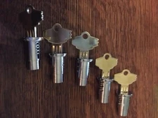 Oak, Northwestern, A&A, Komet, Eagle Vending Bulk Machine Lock & Keys - Set of 5