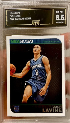 Rare RED Back Panini NBA Hoop ZACH LaVINE Rookie 2014 All Star Graded Bulls RC