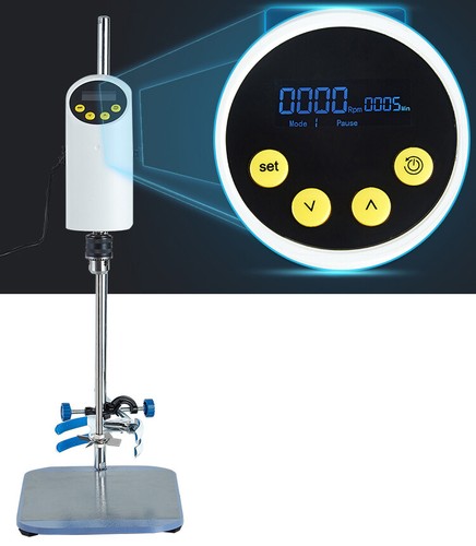 20L/40L Digital Display Lab Electric Overhead Stirrer Lab Mixer Speed Adjustable - Picture 3 of 12