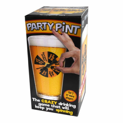 Party Pint Beer Glass Novelty Drinking Game Secret Santa Christmas Gift For Him