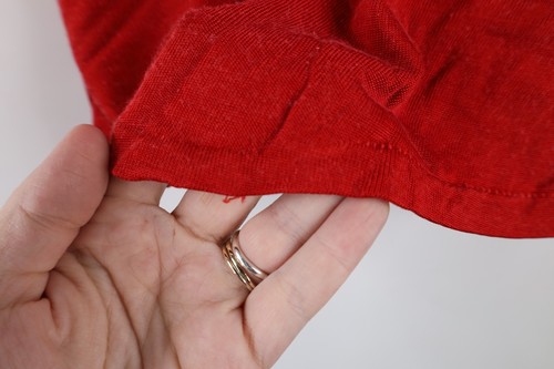 Vintage 60s 70s Boys Size 30 32 Knit Basketball Jersey Starr Red #20 USA - Picture 7 of 12
