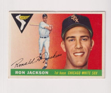 RON JACKSON 1955 TOPPS BASEBALL #66 CHICAGO WHITE SOX VINTAGE ROOKIE CARD