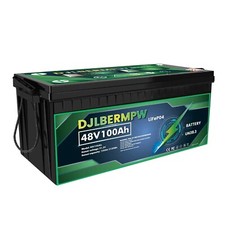 48V 100Ah LiFePO4 Deep Cycle Lithium Battery 5120Wh For Golf Cart Solar System