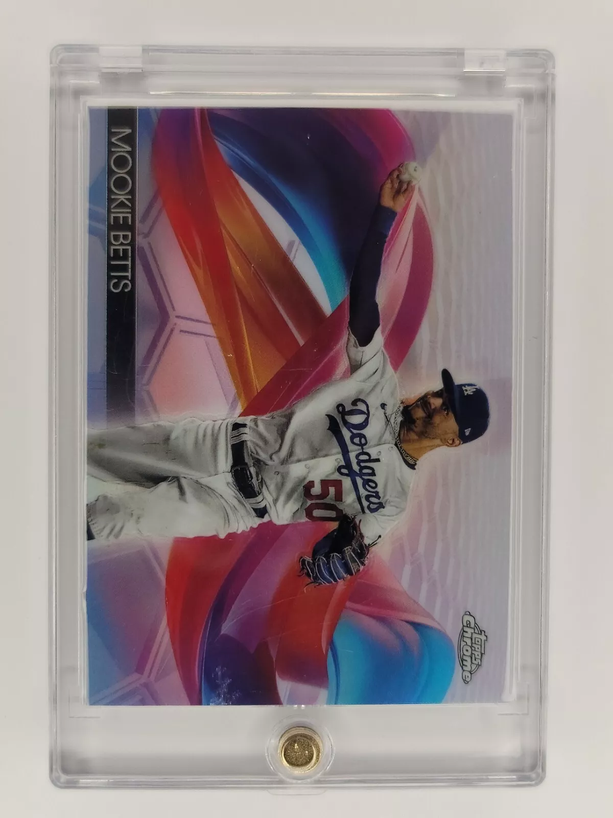 Mookie Betts 2024 Topps Chrome Helix HX-8 SSP Case Hit