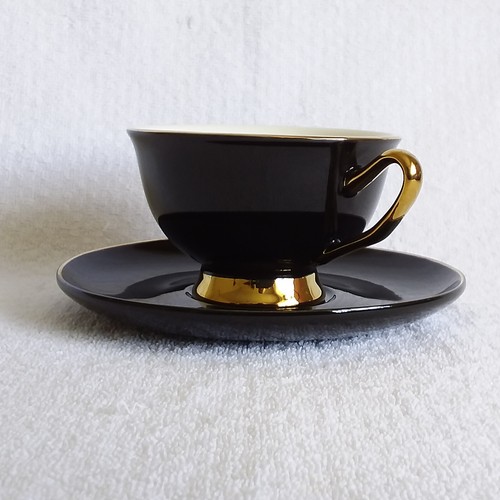 You Stir My Blood Halloween Tea / Coffee Cup@Saucer Set Vintage 1970s. - Picture 5 of 11