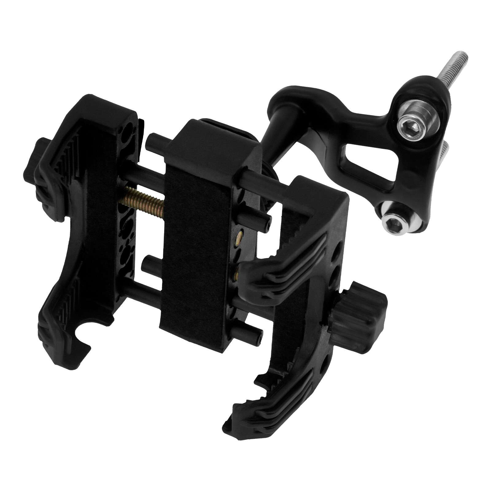 Black Motorcycle Cell Phone Holder GPS Mount Kit Bracket Fit For Harley Softail