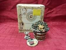 Boyds Bears Uncle Bean's Treasure Box-Devon's Pile O'Leaves w/Rake, NIB