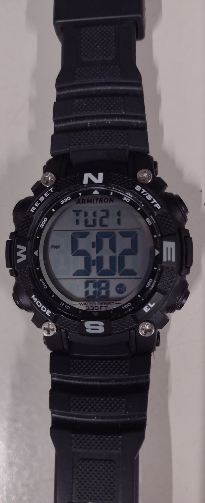 armitron-pro-sport-watch-womens-md14314-black-with-black-band-ebay