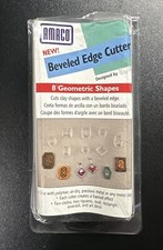 New Amaco Beveled Edge Cutters 8 Geometric Sh...