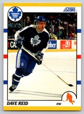 1990-91 Score Rookie and Traded #109T Dave Reid RC Toronto Maple Leafs