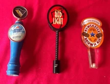 PITTSBURGH PENGUINS LABATT COORS RED LIGHT NEW CASTLE BROWN ALE BEER TAP HANDLES