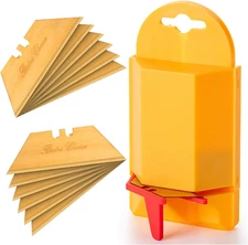 Bates - Utility Knife Blade Dispenser, 40 Pack, Titanium Plated Box Cutter Refil