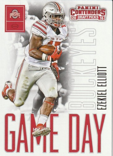 Ezekiel Elliott 2016 Panini Contenders Draft Picks #5 Rookie Card Dallas Cowboys