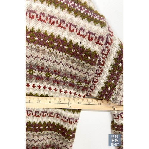 Vintage 90s BLARNEY Wool Button Up Cardigan Sweater Casual Crew Neck Women Large - Picture 11 of 19