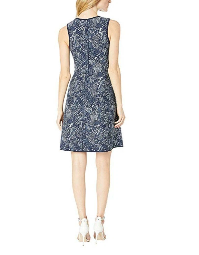 Abito Michael Michael Kors stampa serpente aderente e svasato taglia M $195 TINI {&}