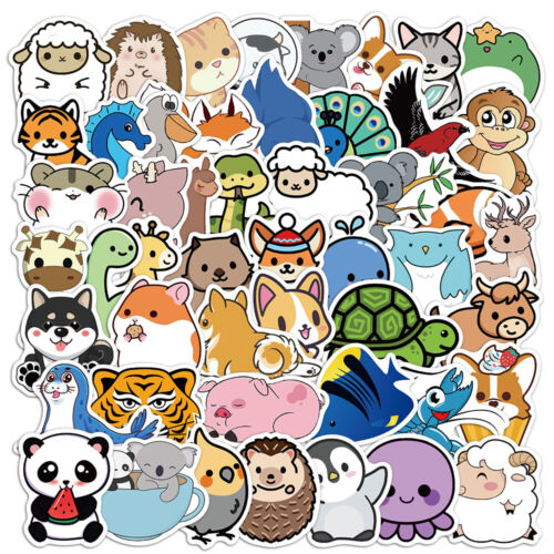NEW Kids Themes Collection Cartoon Animals Fruit Games Anime Stickers Skateboard - Picture 201 of 239