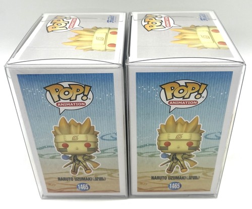Funko Pop! Naruto Shippuden Naruto Kurama Link Mode CHASE Glow & Common SE #1465 - Picture 4 of 5