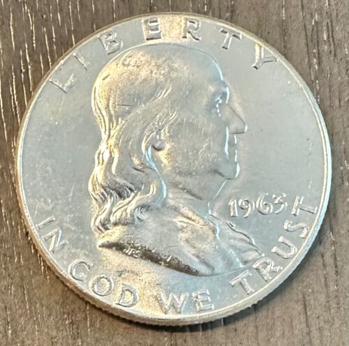 1963 Franklin Half Dollar AU Silver