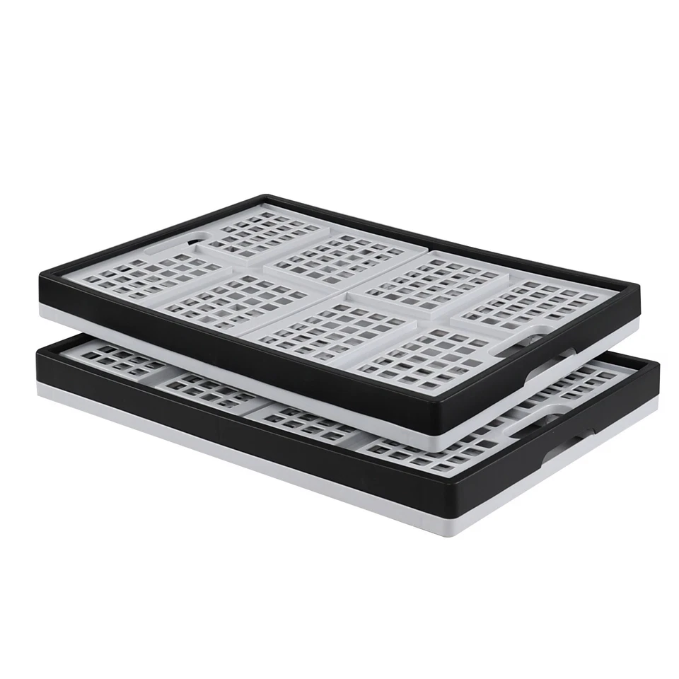 Caixas de armazenamento de plástico Kekow 42L, caixas dobráveis para cestas de armazenamento, pacote com 2 - Imagem 4 de 4