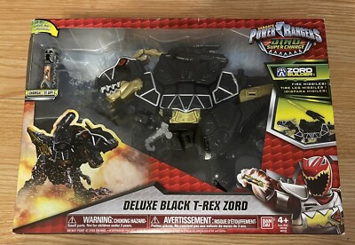 Power Rangers Dino Super charge Deluxe Black T-Rex Tyrannosaurus Zord New Bandai