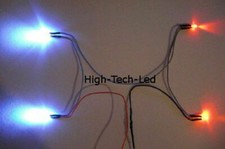 LED Slotcar und Carrera Beleuchtung xenon/rot