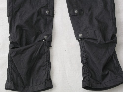 Athleta Womens Cargo Roll-up Workout Straight Pants Sz 8 Charcoal w Stretch - 第 3/10 張圖片