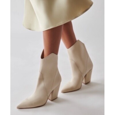 Dolce Vita Womens Nestly Bootie Taupe Size 9 Pre Owned