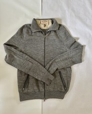 Converse x John Varvatos Men s Zip-up sweater 100 wool gray L - RARE