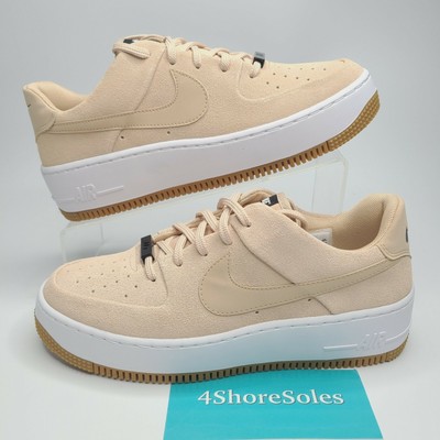 nike air force one beige suede
