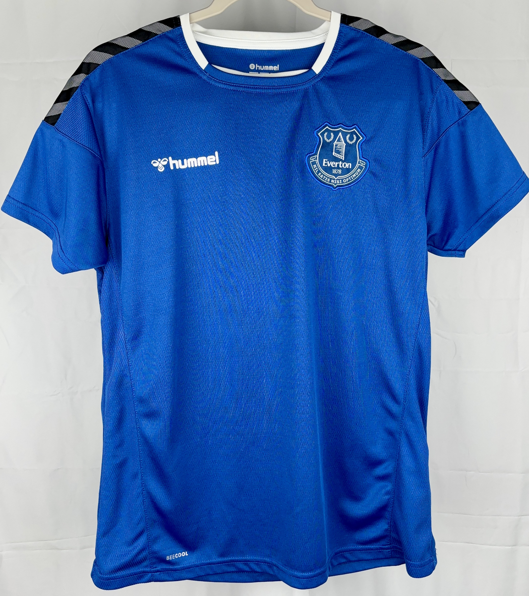 Everton Training Football Soccer T-shirt Jersey Hummel blue Sz L