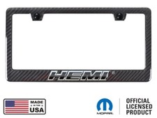 Hemi Logo Black Real 3k Carbon Fiber Abs Back License Plate Frame For Jeep Dodge Hemi Logo Black Real 3k Carbon Fiber Abs Back License Plate Frame For Jeep Dodge