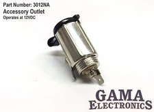 12 Volt Auto Accessory Socket with Rubber Cap - 3012NA