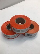 CH Hanson Orange Flagging Tape 3 Pack 1-3/16”x300’