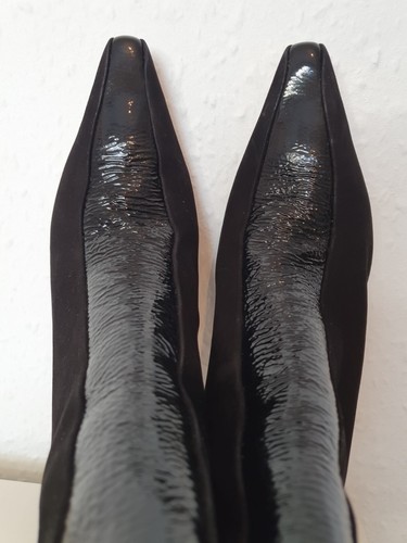 Botas Schutz negras de gamuza punta de tacón alto talla 5 EU 38 # - Imagen 5 de 14