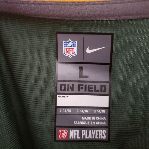 Nike On Field NFL Aaron Rogers #12 Jersey Green Bay Packers Sz Kid's Large 14-16 - Picture 2 of 11