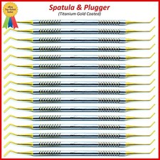 Dental Composite Filling Instruments Spatula  Plugger Titanium Gold Tips