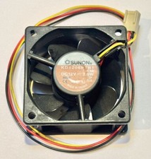 1 Cool PC Sunon 3 wire Fan KD1206PTB1 DC12V 2.0W 60 60 25mm with 3 pin Connector