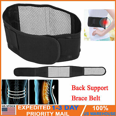Details about  / Back Support Brace Belt Lumbar Lower Waist Magnetic Pain Relief Adjust Trimmer