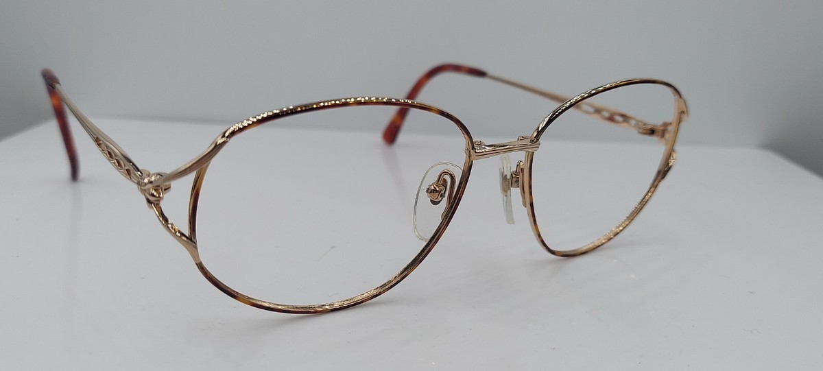 Vintage Seiko T358 Brown Gold Oval Titanium Sunglasses Japan