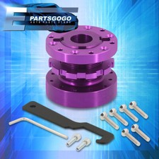 1.7 To 3 6bolt Steering Wheel Hub Adapter Spacer Extender Extension Kit Purple