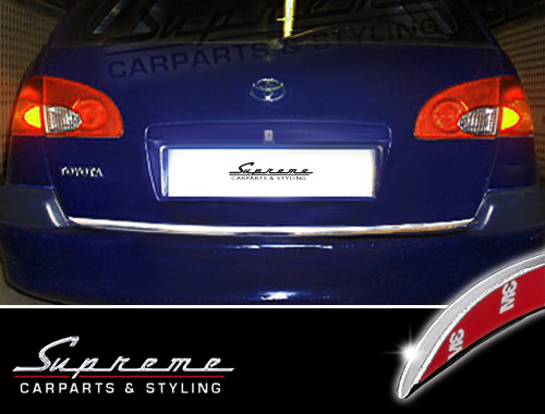 For Toyota Avensis Estate T22 - 3M Chrome Trim Strip Rear Trunk Edge Protection - Picture 1 of 5