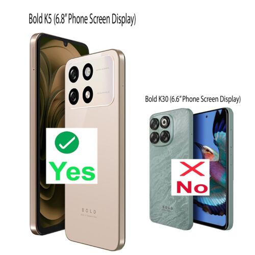 Protector de pantalla de vidrio templado para Blu Bold K5 paquetes X2 / 3 paquetes - Imagen 2 de 8