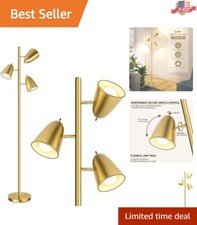 Tree Floor Lamp with 3 Light Bulbs, Standing Tall Pole Lamps for Living Room ...