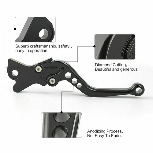 For BMW R nine T 14-16 R1200R R1200RS Motorcycle CNC Short Brake Clutch Lever - Bild 6 von 12