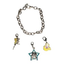Disney Charm 3 Tinkerbell, Elsa  Tramp  Unbranded 7" Bracelet