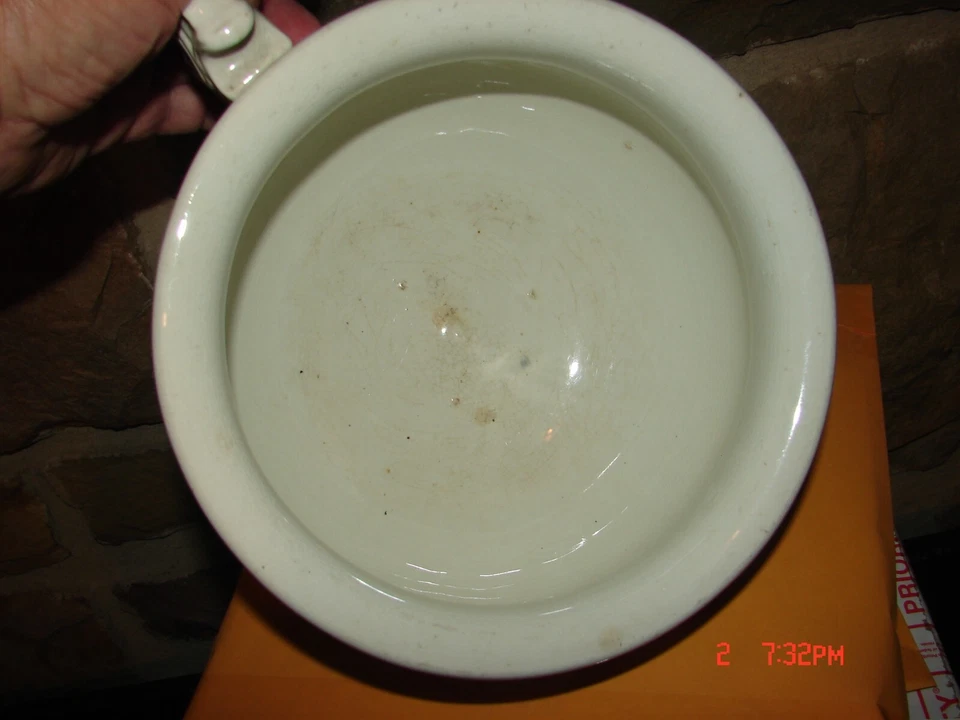 Antique Chamber Potty w/ Floral Pattern Holiday Decoration & MORE - Image 4 of 4