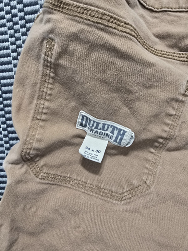 Men's Duluth Flex Fire Hose Pant Brown Cargo Pockets Size 34 X 30 Straight Leg - Picture 5 of 7