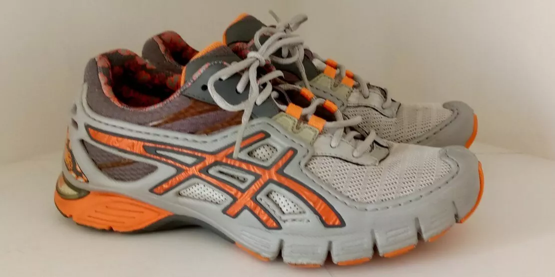 Schijn breken Sicilië Women&#039;s Asics Gel Ahar Running Shoes Sneakers Size 7 Gray Orange  Flowers | eBay