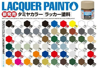 Tamiya Lack Modellfarbe 10ml - Wählen Sie Ihre Farbe LP1 - LP80